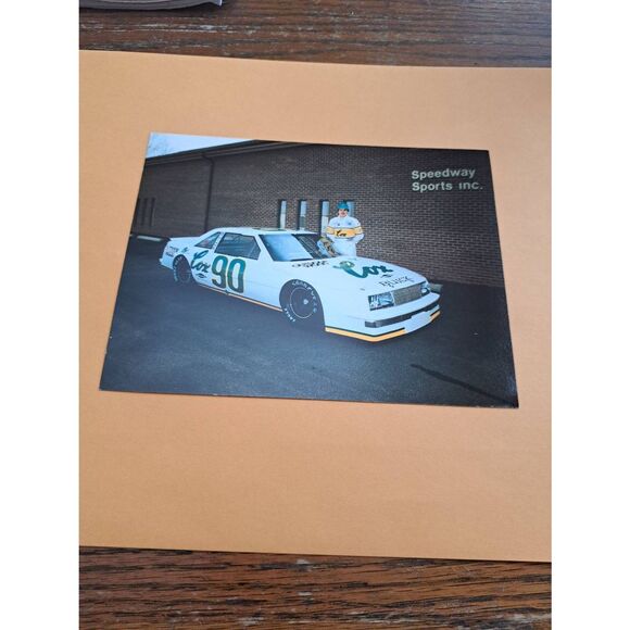 Vintage Ed Berrier NASCAR Driver Card #90 Buick Outdoor Wood 7x5 Cox Sponsor - Picture 1 of 2